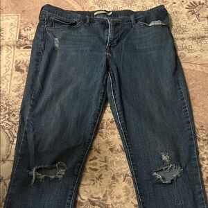 Classic Distressed Denim Jeans